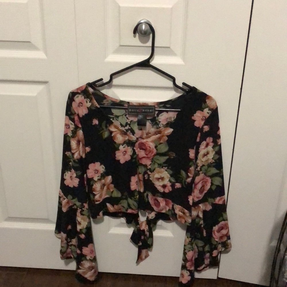 Long sleeve floral shirt